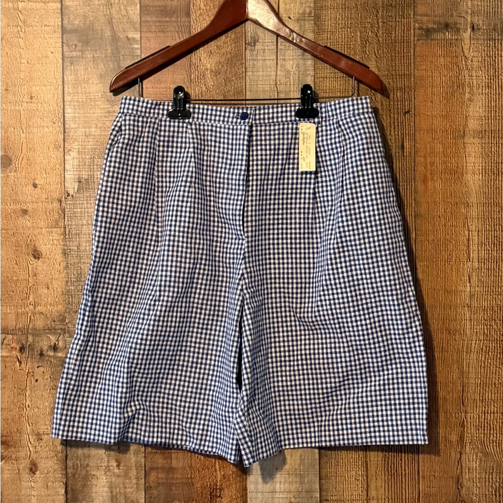 Blue Checkered Men's Shorts